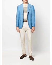 Мужской голубой пиджак от Lardini