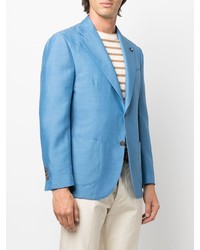 Мужской голубой пиджак от Lardini