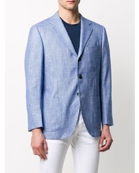 Мужской голубой пиджак от Kiton