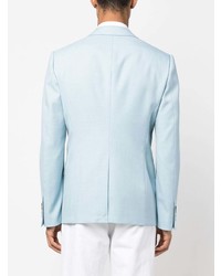 Мужской голубой пиджак от Alexander McQueen