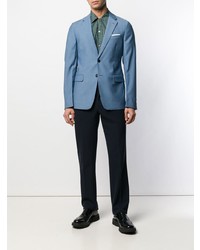 Мужской голубой пиджак от Prada