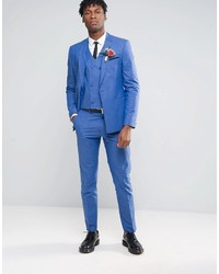 Мужской голубой пиджак от Asos