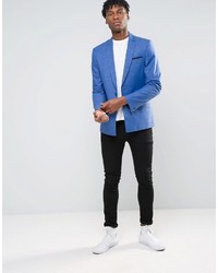 Мужской голубой пиджак от Asos