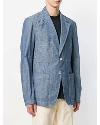 Мужской голубой пиджак от Maison Margiela