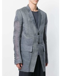 Мужской голубой пиджак от Rick Owens