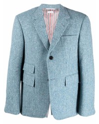 Мужской голубой пиджак от Thom Browne