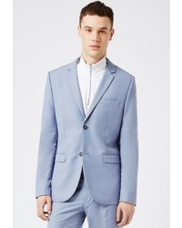 Мужской голубой пиджак от Topman