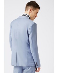 Мужской голубой пиджак от Topman