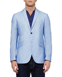 Мужской голубой пиджак от Etro