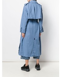 Женский голубой плащ от Acne Studios