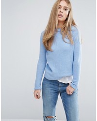 Женский голубой свитер букле от Warehouse