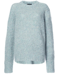 Женский голубой свитер из мохера от R 13