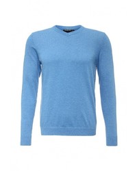 Мужской голубой свитер с v-образным вырезом от Baon