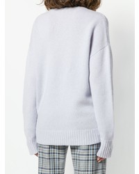 Женский голубой свитер с v-образным вырезом от Theory