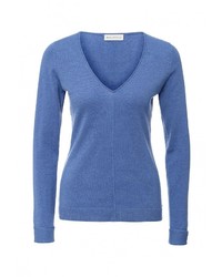 Женский голубой свитер с v-образным вырезом от Delicate Love