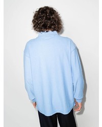 Мужской голубой свитер с воротником на молнии от Soulland