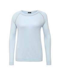 Женский голубой свитер с круглым вырезом от Baon