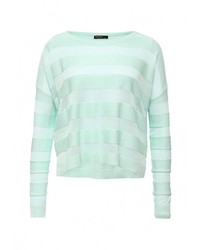 Женский голубой свитер с круглым вырезом от Baon