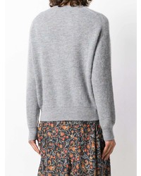 Женский голубой свитер с круглым вырезом от IRO