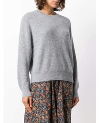 Женский голубой свитер с круглым вырезом от IRO