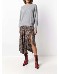 Женский голубой свитер с круглым вырезом от IRO