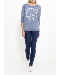 Женский голубой свитер с круглым вырезом от BlendShe