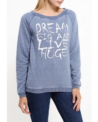 Женский голубой свитер с круглым вырезом от BlendShe