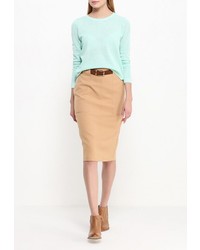 Женский голубой свитер с круглым вырезом от BOSS ORANGE