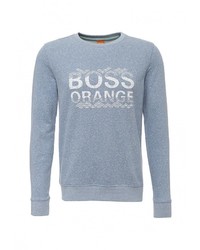 Мужской голубой свитер с круглым вырезом от Boss Orange
