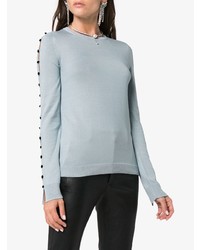 Женский голубой свитер с круглым вырезом от Adeam