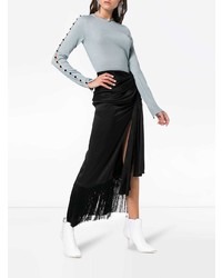 Женский голубой свитер с круглым вырезом от Adeam