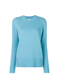 Женский голубой свитер с круглым вырезом от Calvin Klein