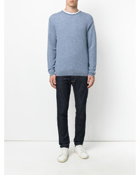 Мужской голубой свитер с круглым вырезом от Etro