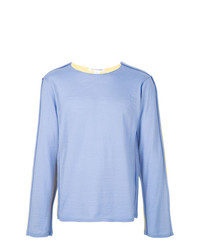 Мужской голубой свитер с круглым вырезом от Comme Des Garcons SHIRT