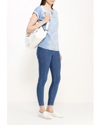 Женский голубой свитер с круглым вырезом от Concept Club