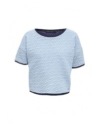 Женский голубой свитер с круглым вырезом от Coquelicot