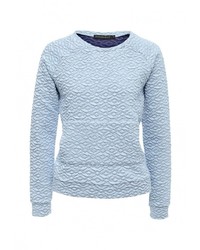 Женский голубой свитер с круглым вырезом от Coquelicot