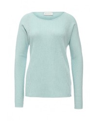 Женский голубой свитер с круглым вырезом от Delicate Love