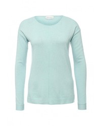 Женский голубой свитер с круглым вырезом от Delicate Love