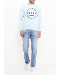 Мужской голубой свитер с круглым вырезом от Fresh