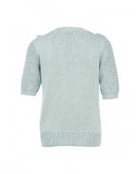 Женский голубой свитер с круглым вырезом от LOST INK