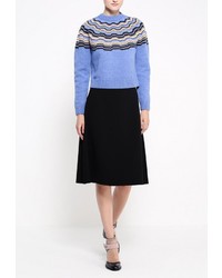 Женский голубой свитер с круглым вырезом от M Missoni