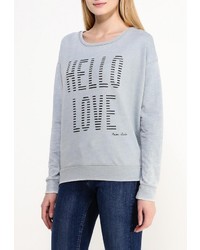 Женский голубой свитер с круглым вырезом от Maison Scotch