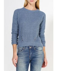 Женский голубой свитер с круглым вырезом от Medicine