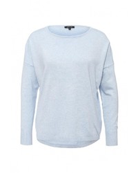 Женский голубой свитер с круглым вырезом от More&amp;More