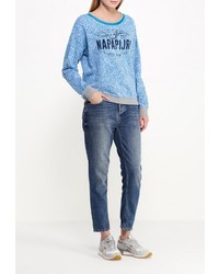 Женский голубой свитер с круглым вырезом от Napapijri