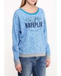 Женский голубой свитер с круглым вырезом от Napapijri