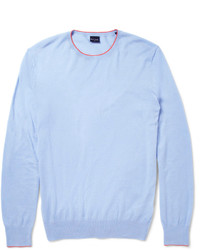 Мужской голубой свитер с круглым вырезом от Paul Smith