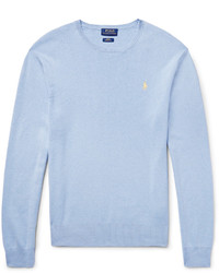 Мужской голубой свитер с круглым вырезом от Polo Ralph Lauren