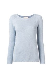 Женский голубой свитер с круглым вырезом от 'S Max Mara